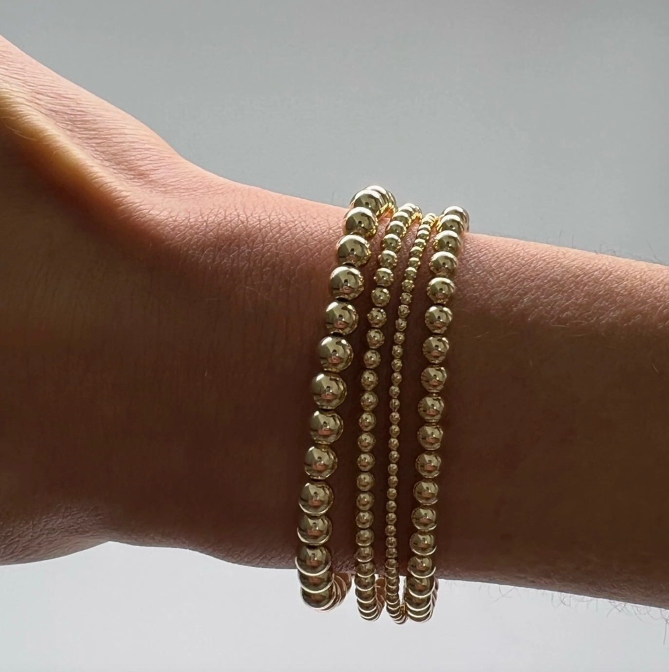 5mm Gold Ball Bracelet