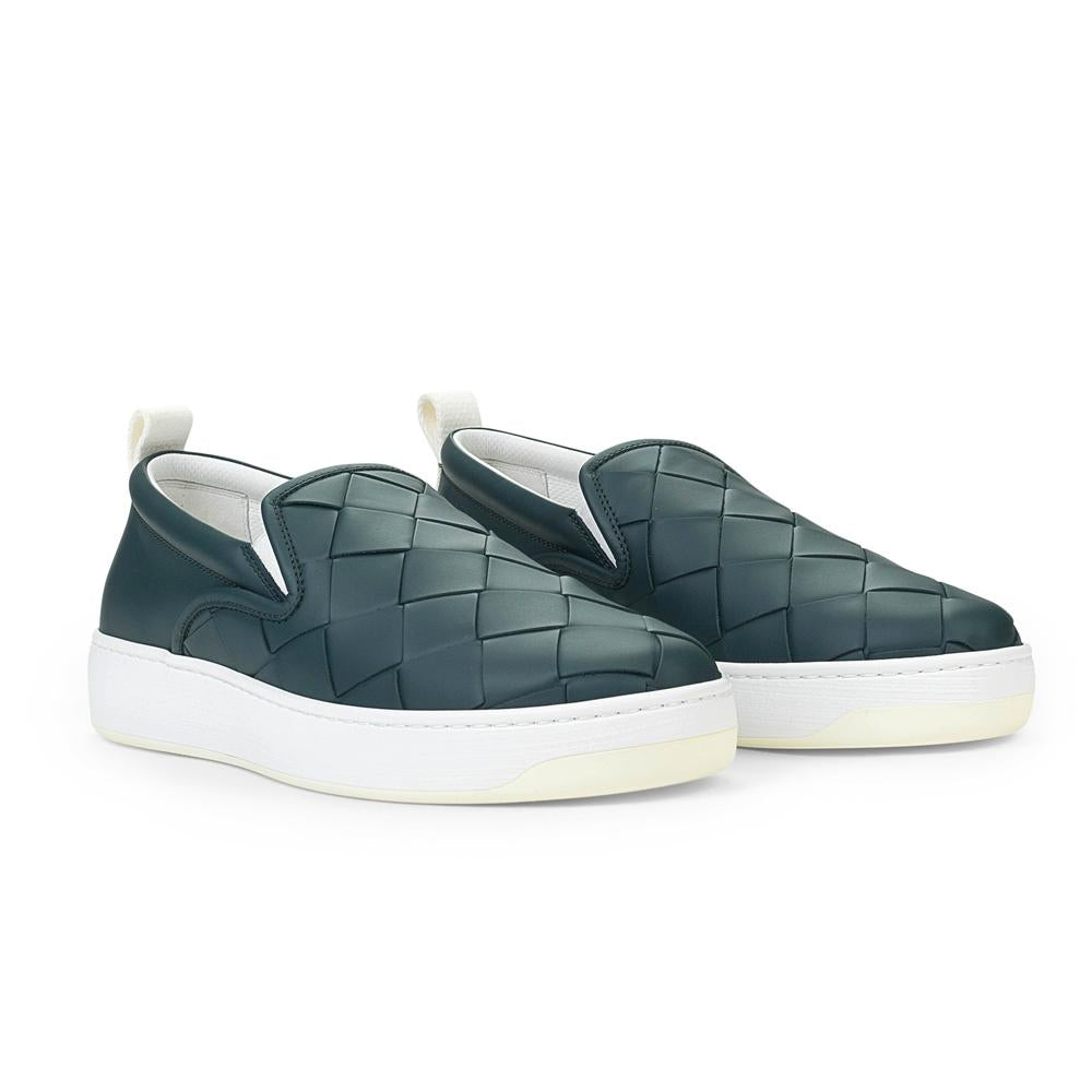 Bottega Veneta - Dodger Leather Slip-On Sneakers