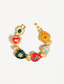 Elysian 18K Gold Boho Baroque Heart Color Bracelet