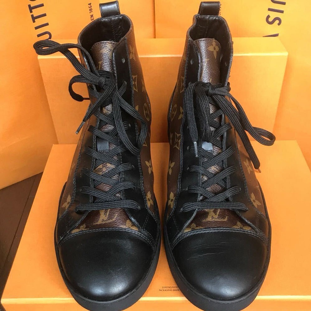 Louis Vuitton Match-Up Sneaker Boot 'Cacao' (Pre-Ownded)