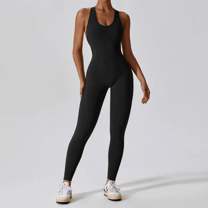 Yoga Sleeveless Backless One Piece Jumpsuit Sport  Activewear